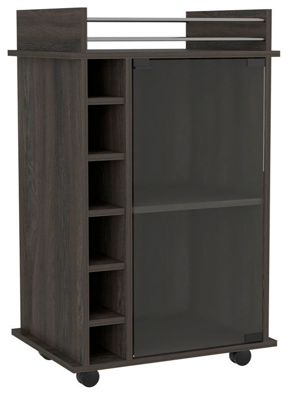 DEPOT E-SHOP Healy 2-Piece Living Room Set with TV Stand and Bar Cart