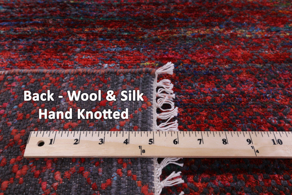 Savannah Grass Handmade Wool & Silk Rug 8' 9" X 11' 7" - Q15444