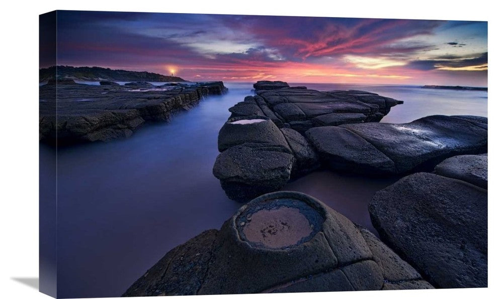 "Lighthouse" Stretched Canvas Giclee by Yan Zhang, 22x15"