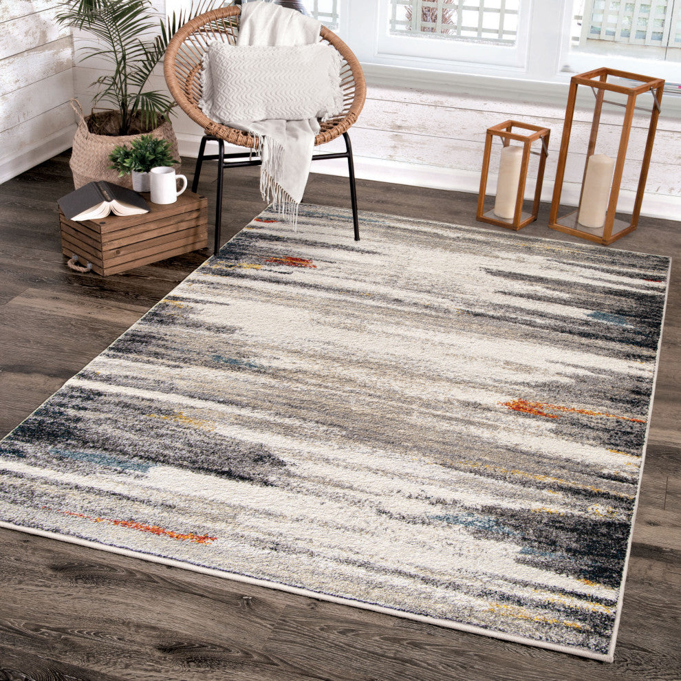 Orian Gemstone Tulsa Beige Area Rug 7'10" x 10'10"
