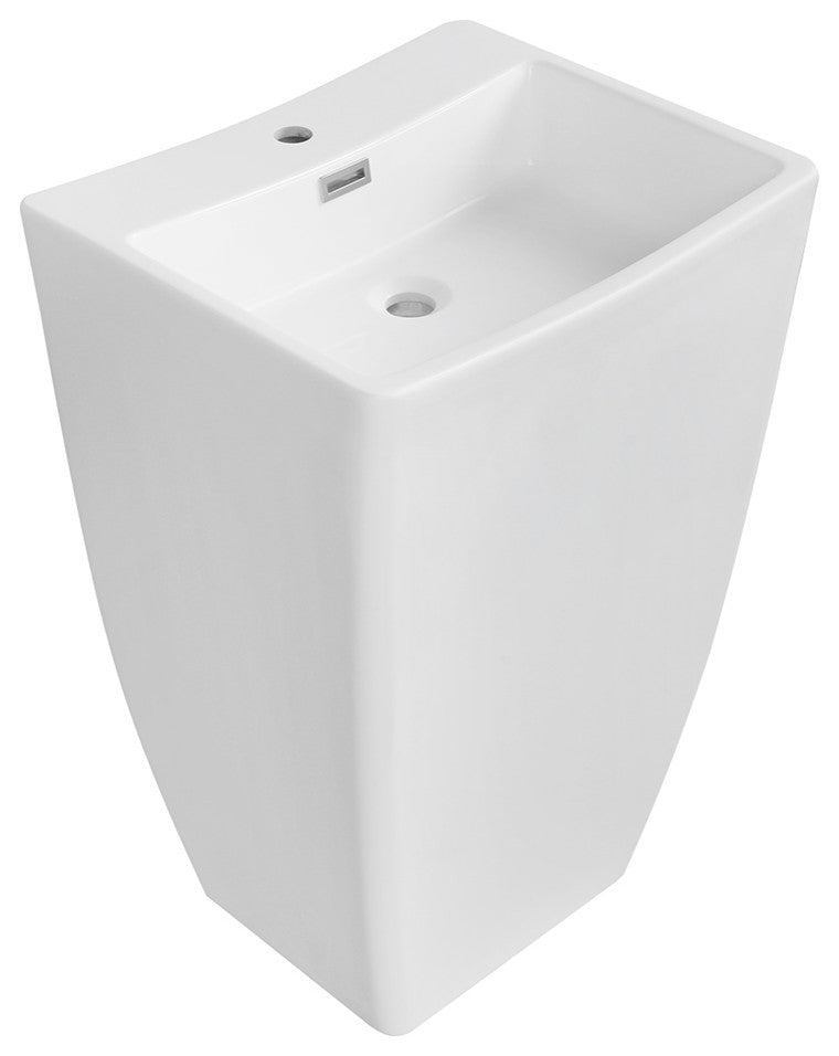22" Streamline K-1490-20 Solid Surface Resin Freestanding Basin