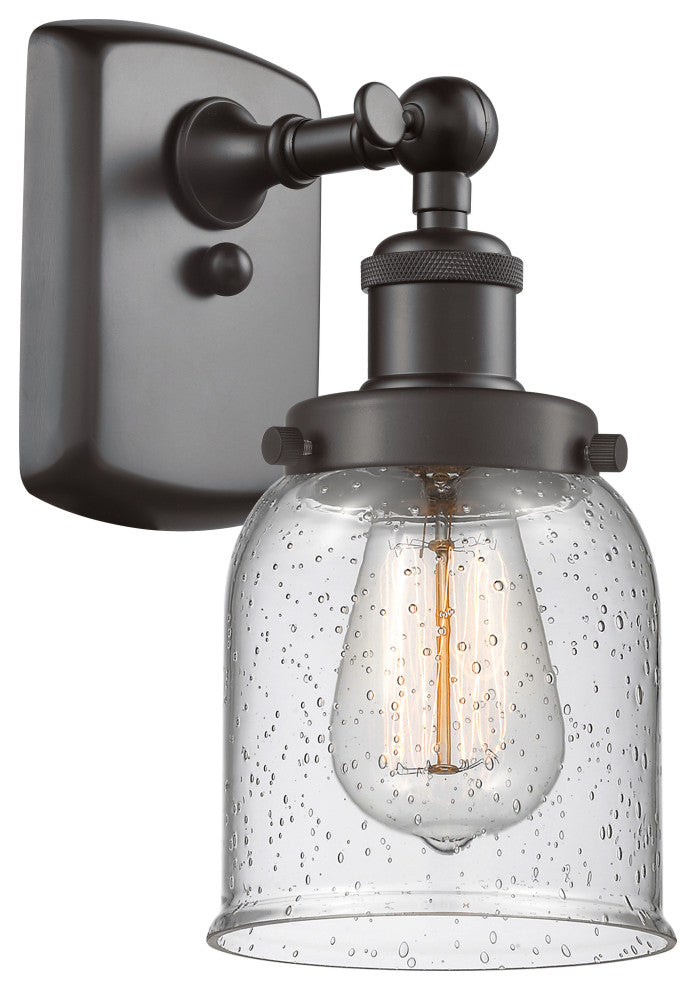Small Bell 1-Light Sconce, Oil Rubbed Bronze, Seedy