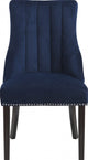 Oxford Velvet Upholstered Dining Chair (Set of 2), Navy