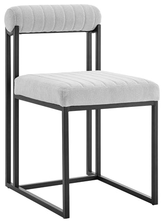 Kai Anastasia Rectangular Glass Dining Table 5pc Set, Light Gray Fabric Chairs