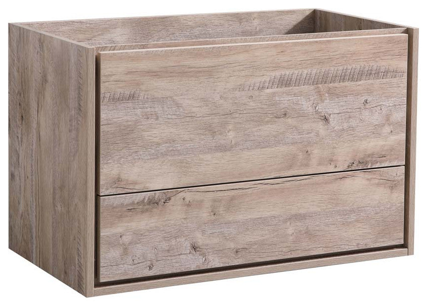 Fresca Catania 36" Natural Wood Wall Hung Cabinet