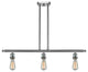 INNOVATIONS LIGHTING 516-3I-SN-LED Bare Bulb 3 Light Island Light
