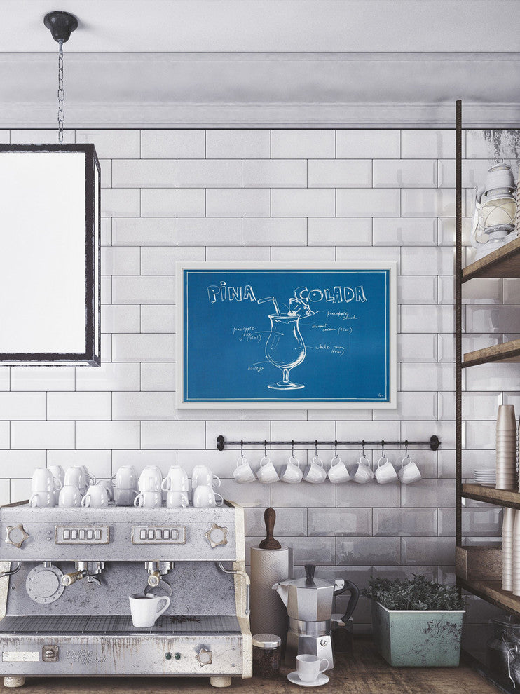 "Pina C Patented" Framed Painting Print, 45"x30"
