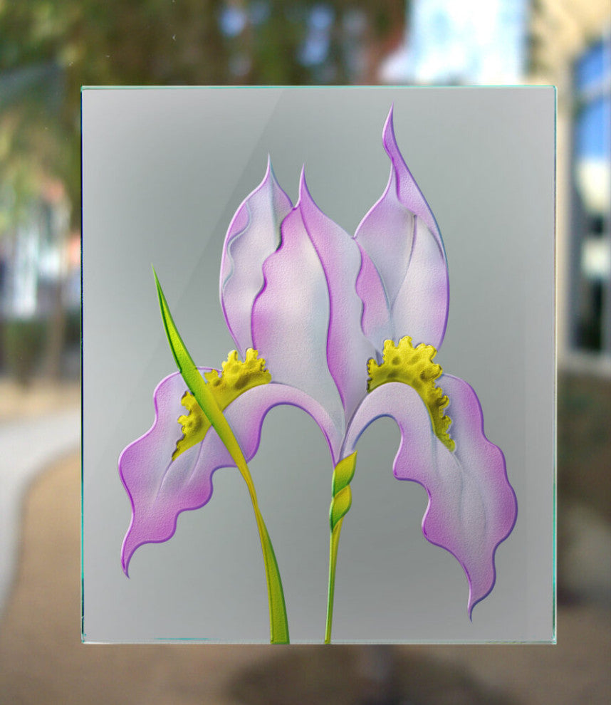 Interior Prehung Door or Interior Slab Door - Lily Pads & Lotus - Primed -...