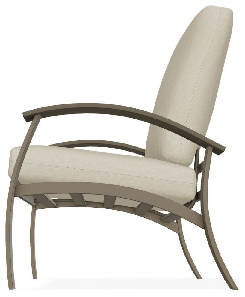 Belle Isle Cushion Deep Seating Outdoor Armchair, Huskie/Beachwood