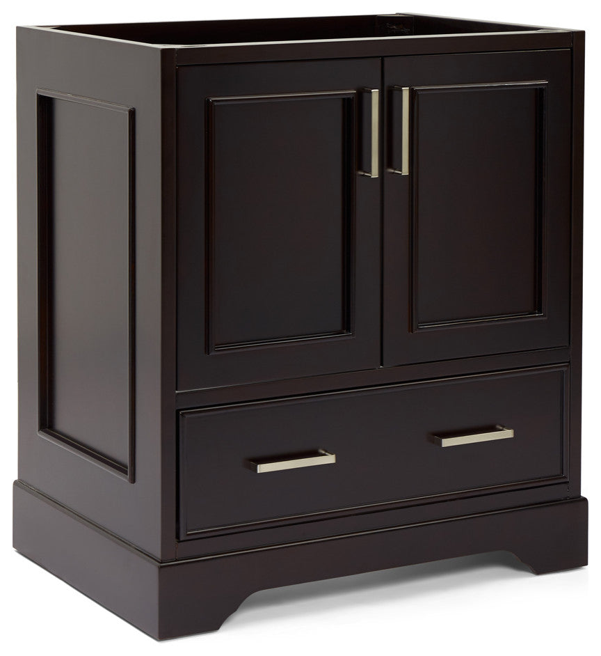 Ariel Stafford 31" Single Sink Bathroom Vanity Base, Espresso