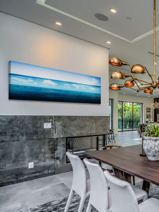 "Cloudy Day" Print on Canvas, 30"x10"