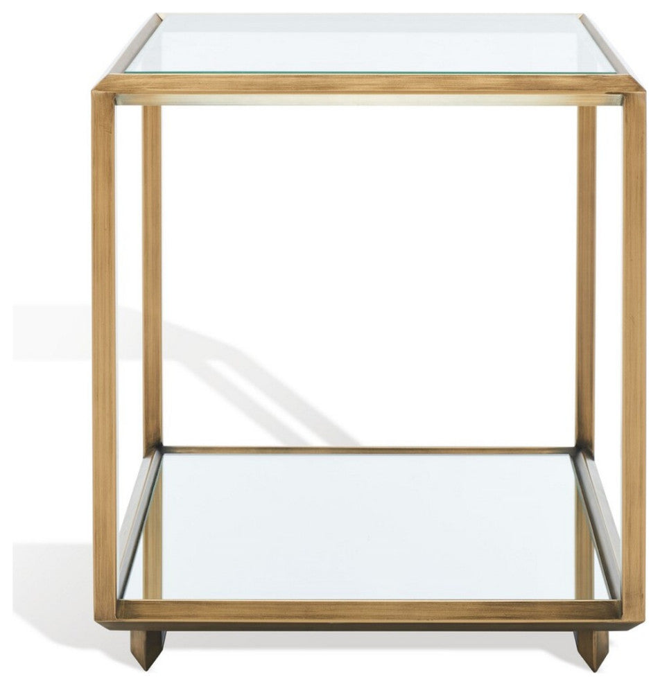 Safavieh Couture Florabella Mirrored Accent Table Bronze