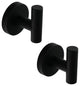 Elizabeth J-Hook Robe Hook in Matte Black (Set of 2)