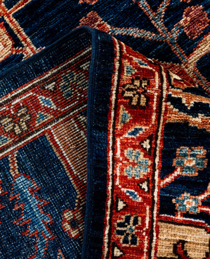 Serapi One-of-a-Kind Hand-Knotted Area Rug Blue, 8'1" x 9'11"