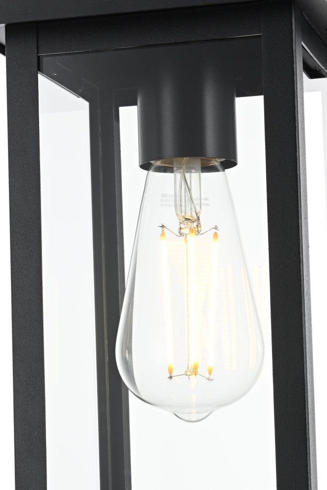 Home Living 6" Outdoor Pendant, Black