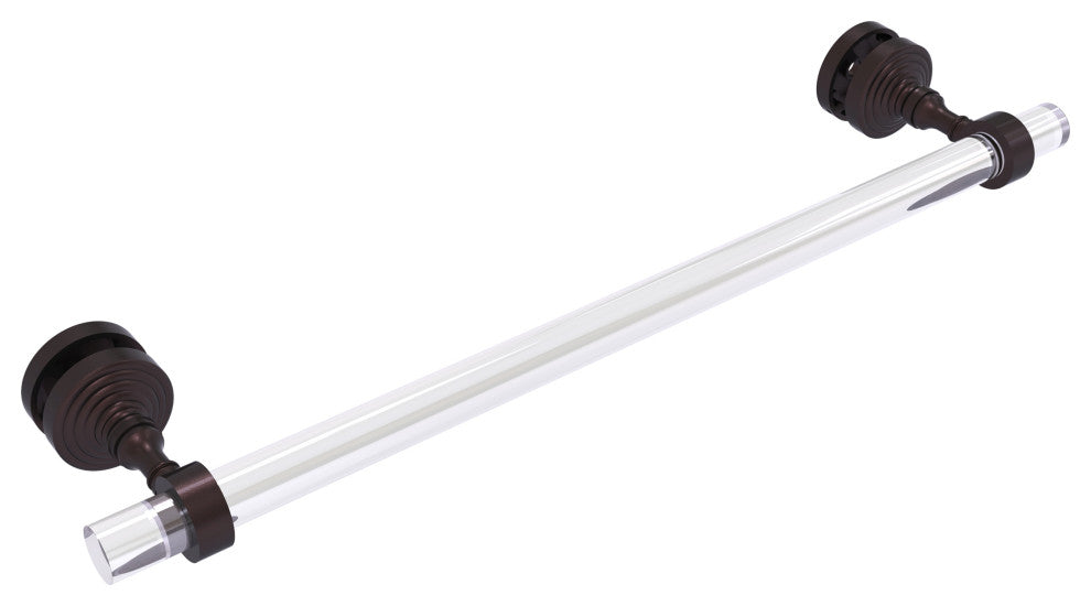Pacific Grove 18" Shower Door Towel Bar, Antique Bronze