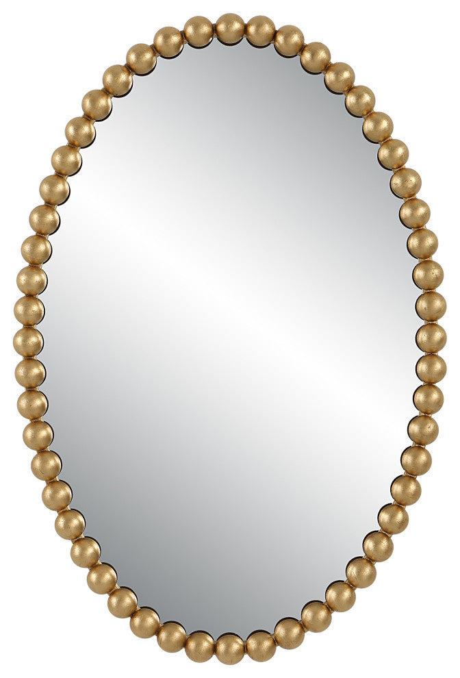 Uttermost 09875 Serna Gold Oval Mirror