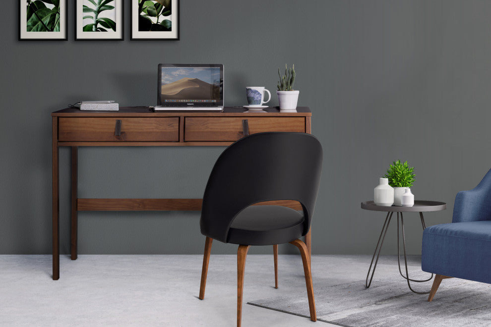 Memomad Bali Home Office Solid Wood Desk with Drawers (Caramel)