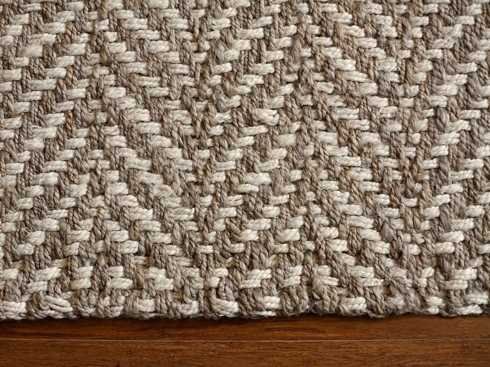 Anji Mountain Sandscape Jute Area Rug, 8'x10'