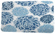 Floral Frolic Olivia Floral Print Bath Mat, Blue, 21"x34"