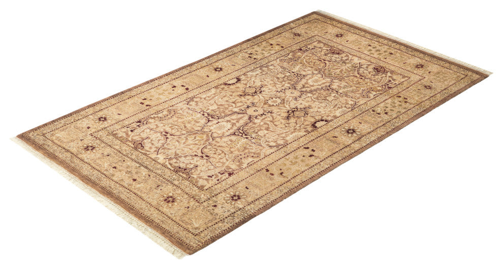 Mogul, One-of-a-Kind Hand-Knotted Area Rug Gray, 2'8"x4'5"