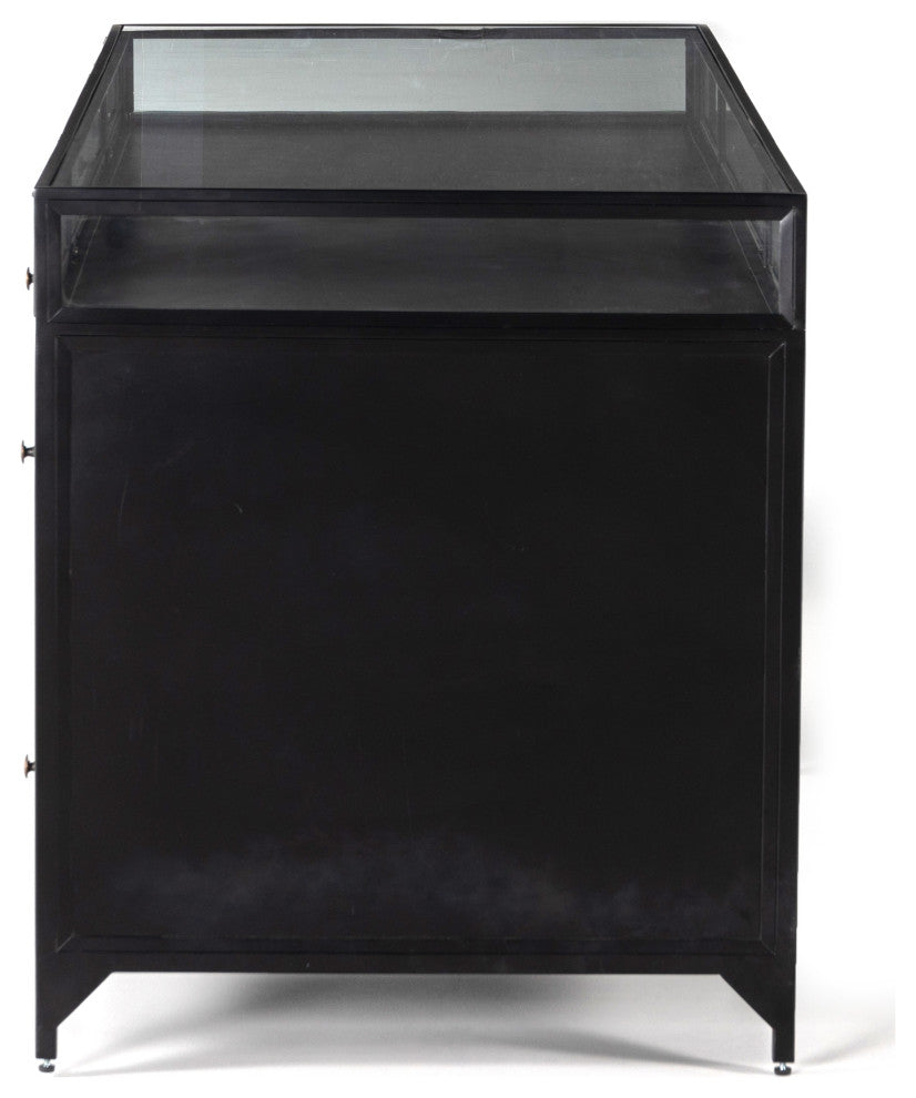 Shadow Box Executive Desk-Black