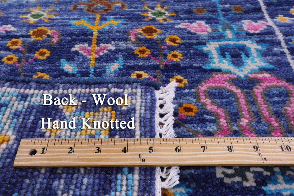 2' 7" X 7' 11" Runner Turkish Oushak Hand-Knotted Wool Rug - Q15909