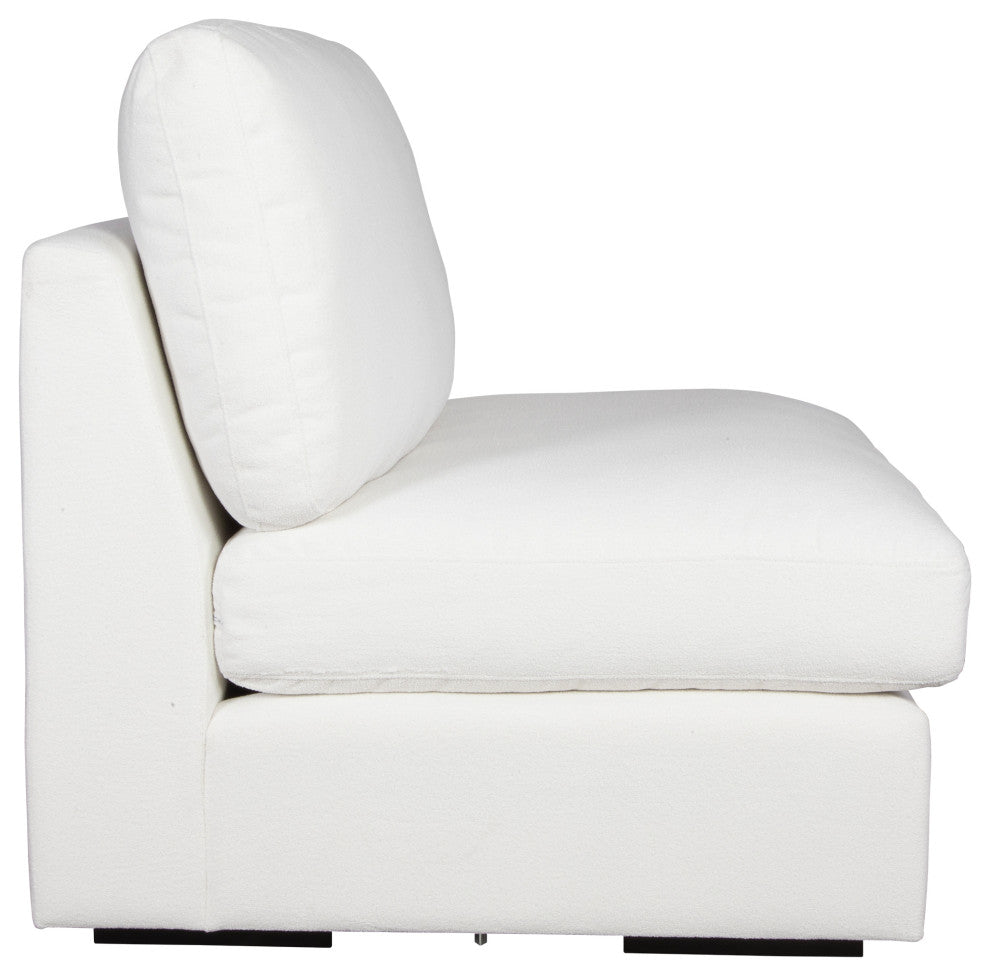 Uttermost Refuge Armless Arctic White Sofa
