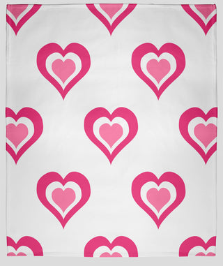 30 x 40 in Burnin' Love Valentine's Throw Blanket, Pink
