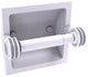 Pacific Grove Recessed Toilet Paper Holder with Dotted Accent, Matte White