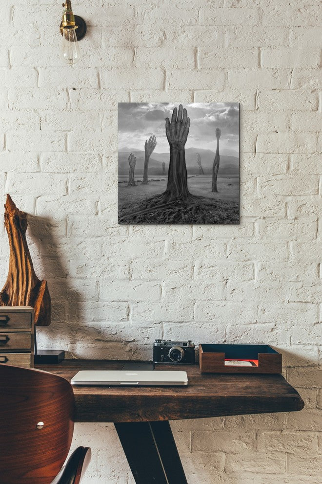 "Rentgen" Giclee Canvas Wall Art, 18"x18"