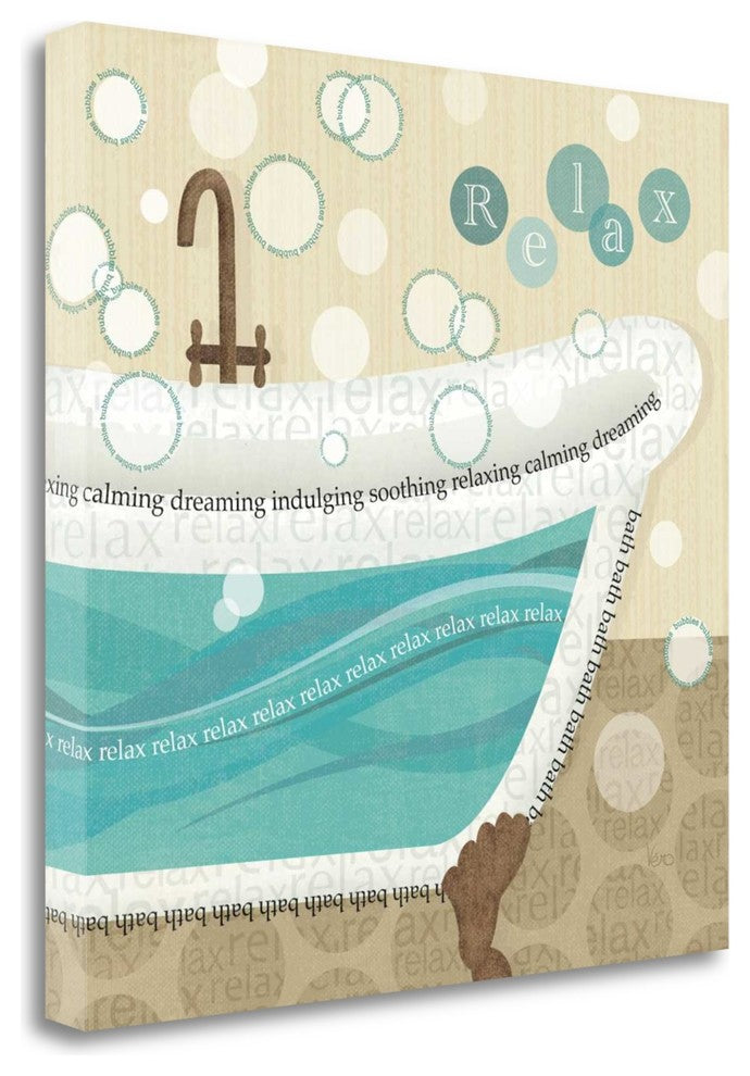 "Dancing Bubbles II" By Veronique Charron, Giclee Print on Gallery Wrap Canvas