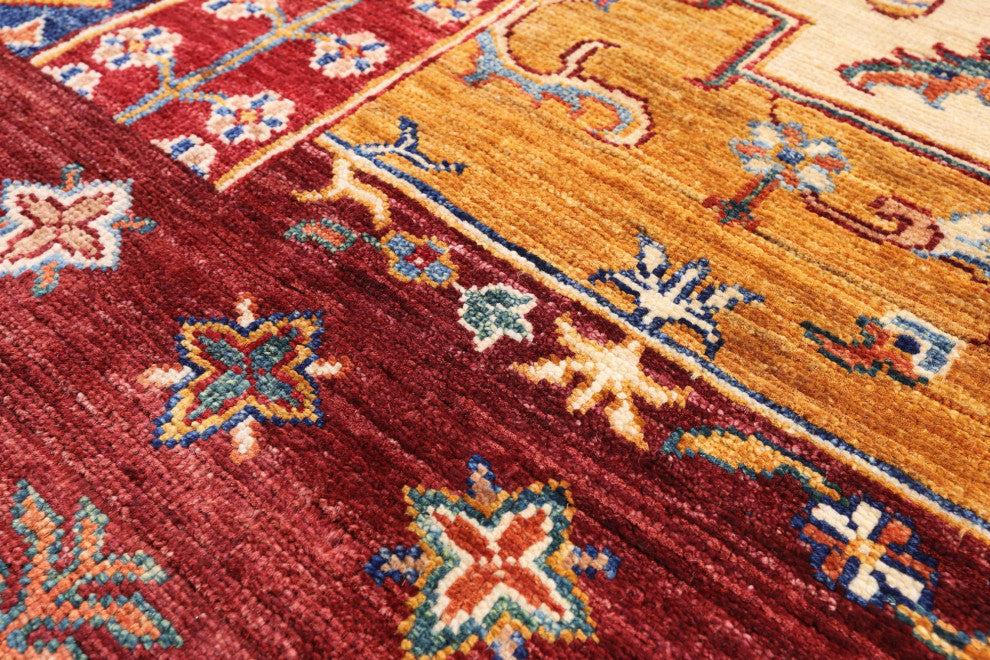 Super Kazak Hand Knotted Wool Rug 5' 7" X 8' 0" Q11095