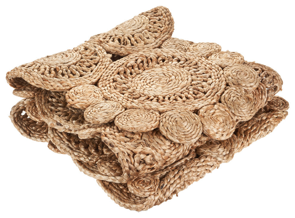 Detailed Braided Organic Jute Table Runner