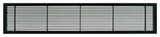 AG10 4"x8" Aluminum Fixed Bar Air Vent Grille, Black-Matte