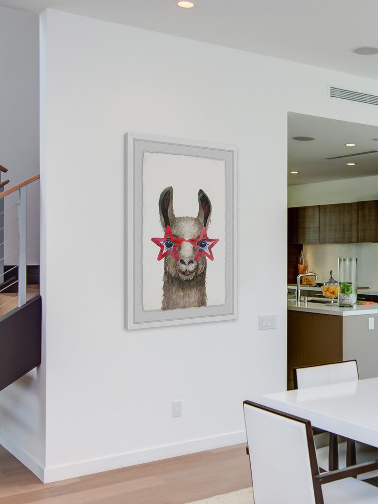 "Star Glasses" Framed Painting Print, 16"x24"
