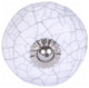 Set of 12 Vintage White Crackle Ceramic Knobs