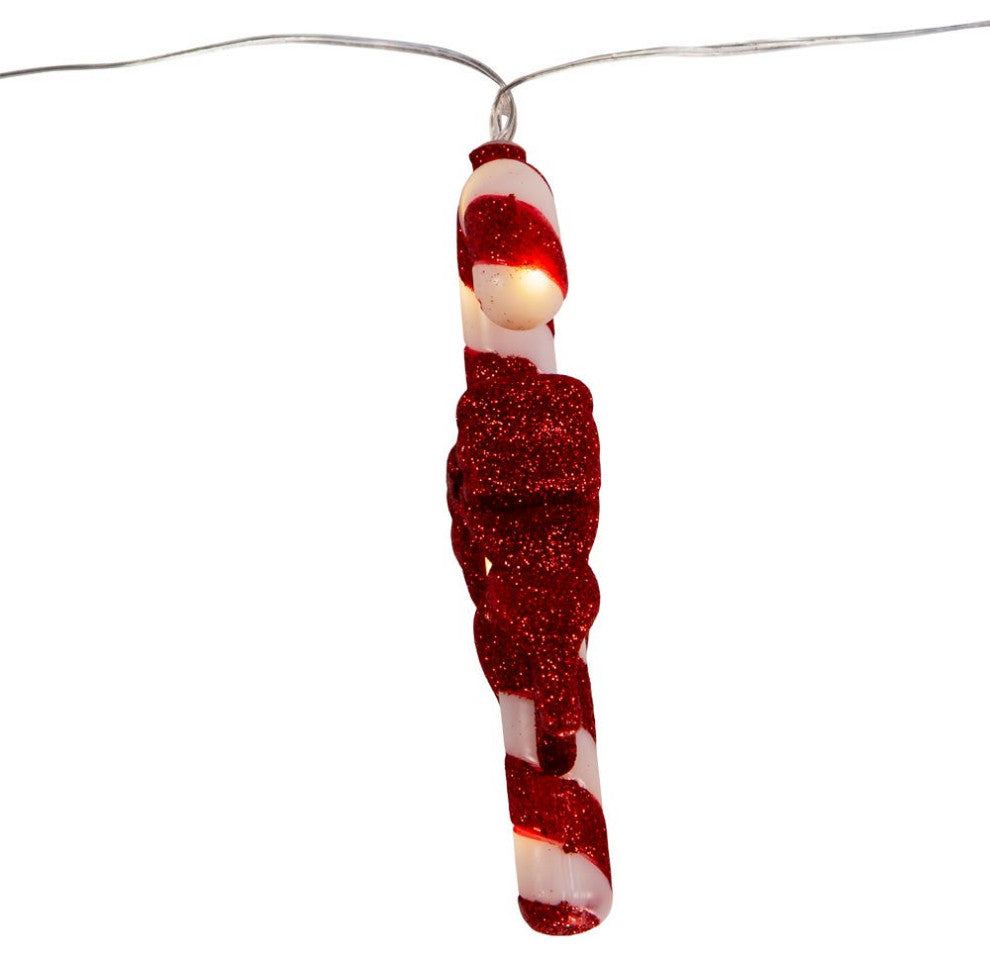 Kurt Adler 30-Light 5 Piece Battery-Operated Candy Canes Light Set