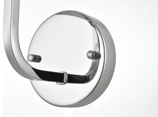 1 Light Chrome And Clear Bath Sconce