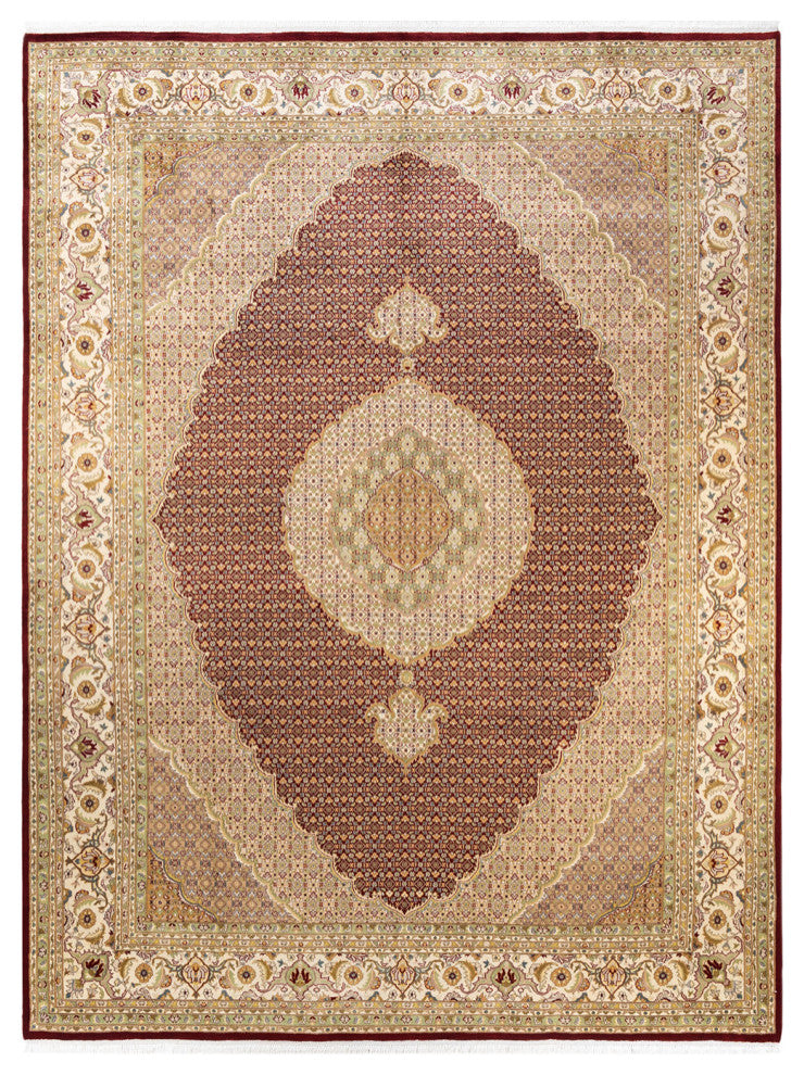 Patiala, One-of-a-Kind Hand-Knotted Area Rug Red, 9'2"x12'4"