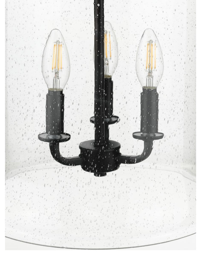 Winslett Collection Black 3-Light Pendant