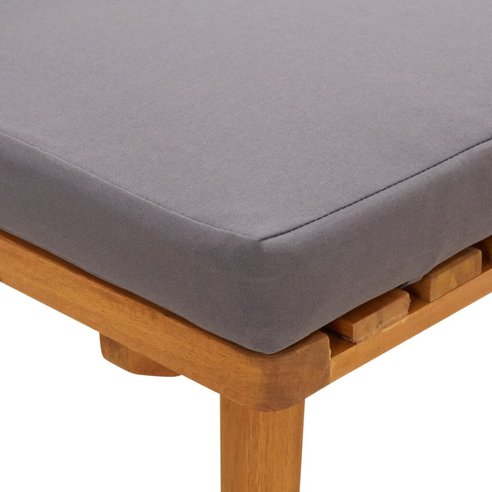 Vidaxl Day Bed 78.7"x25.6" Solid Acacia Wood