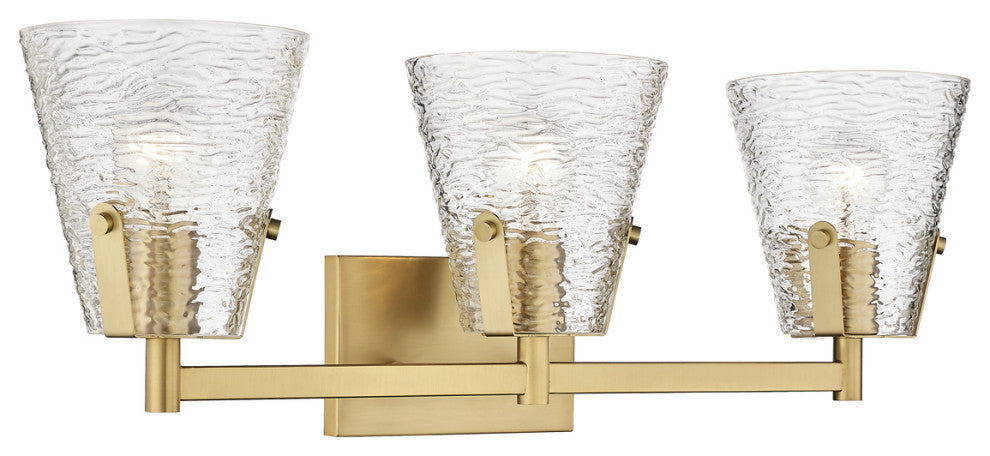 Z-LITE 3-Light Vanity, Modern Gold