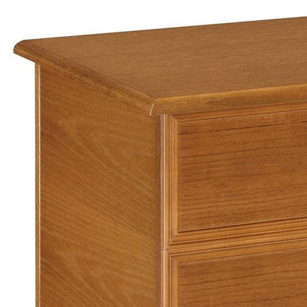 Benzara BM242722 Chest With Molded Details and Lift Top Hidden Storage, Brown