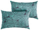 Blue Tropical Outdoor Pillows, Set of 2, 14x24