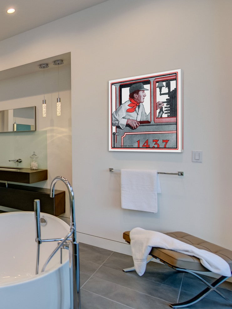 "Vintage 1437" Painting Print on Wrapped Canvas