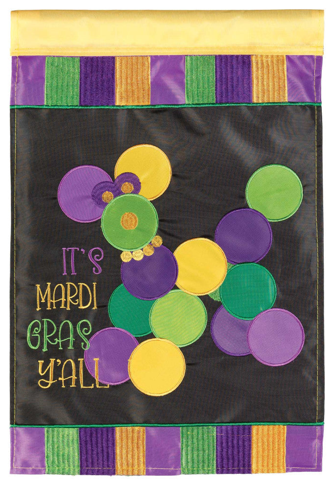 Flag Mardi Gras Bead Dog Polyester 29x42