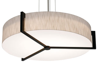 Apex 33" Medium Base Pendant, Espresso Finish, Jute Shade