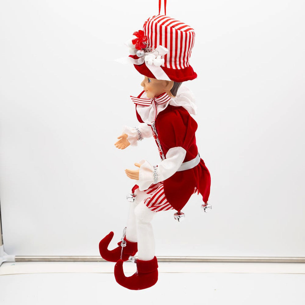 Kurt Adler 15" Kringle Klaus Peppermint Elf Ornament