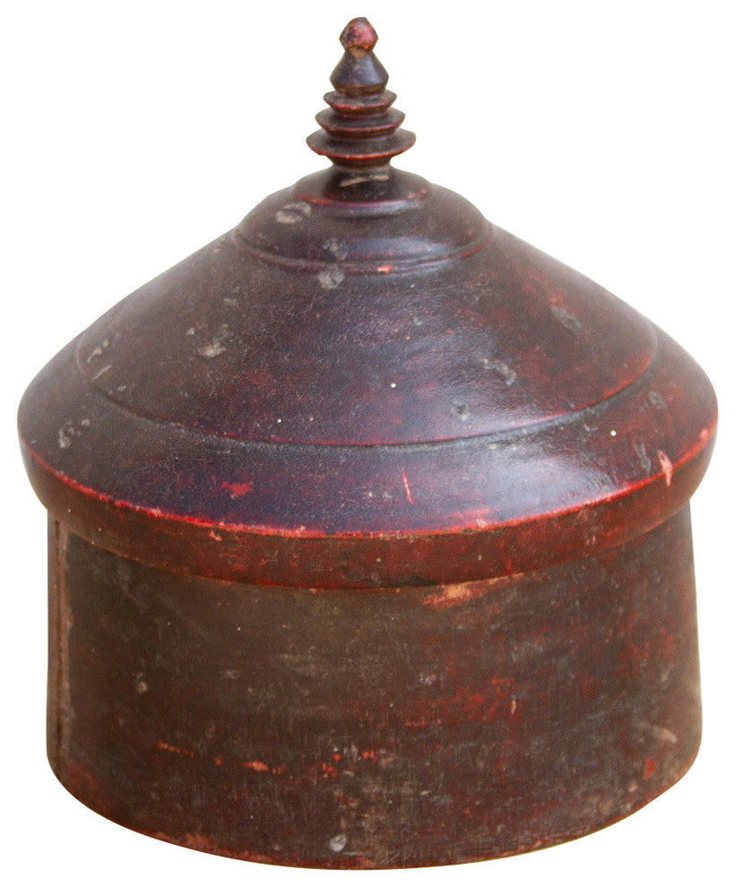 Dark Red Badri Tikka Box